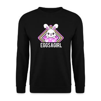 Gender Reveal Pâques Future maman - Sweat-shirt Unisexe - noir - Devant - Alina (178cm) & Michal (187cm)