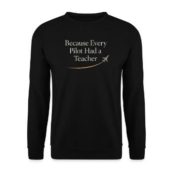 Flight Instructor Cfi Pilot Aviation Instructor - Unisex Sweatshirt - black - Front - Alina (178cm) & Michal (187cm)