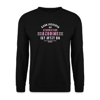 Apprenti plâtrier apprentissage plâtrier - Sweat-shirt Unisexe - noir - Devant - Alina (178cm) & Michal (187cm)