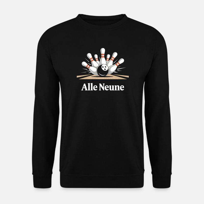 All Nine Bowling Fun - Unisex Sweatshirt - black