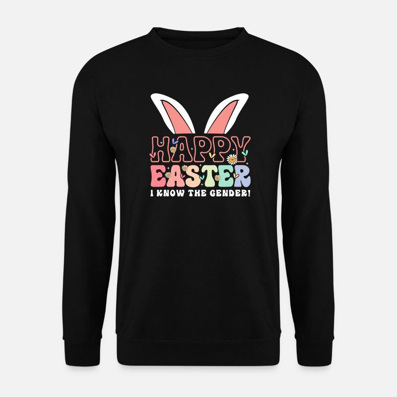 Gender Reveal Ostern Werdende Mutter - Unisex Pullover - Schwarz