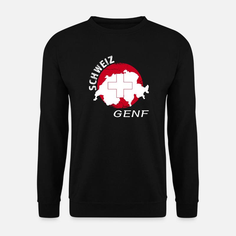 Genf - Unisex Pullover - Schwarz