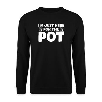 Pour le pot Casino Gambling Funny Player - Sweat-shirt Unisexe - noir - Devant - Alina (178cm) & Michal (187cm)