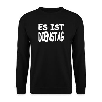 Dienstag - Unisex Pullover - Schwarz - Vorne - Alina (178cm) & Michal (187cm)