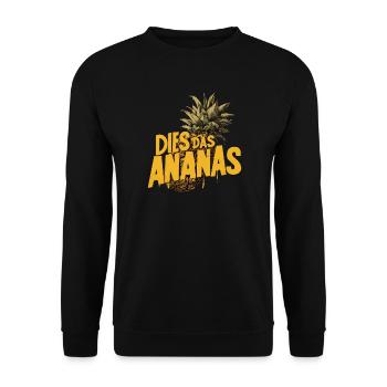C’EST L’ANANAS – Drôle de dicton ananas - Sweat-shirt Unisexe - noir - Devant - Alina (178cm) & Michal (187cm)