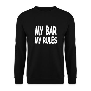 Bear - Unisex Sweatshirt - black - Front - Alina (178cm) & Michal (187cm)