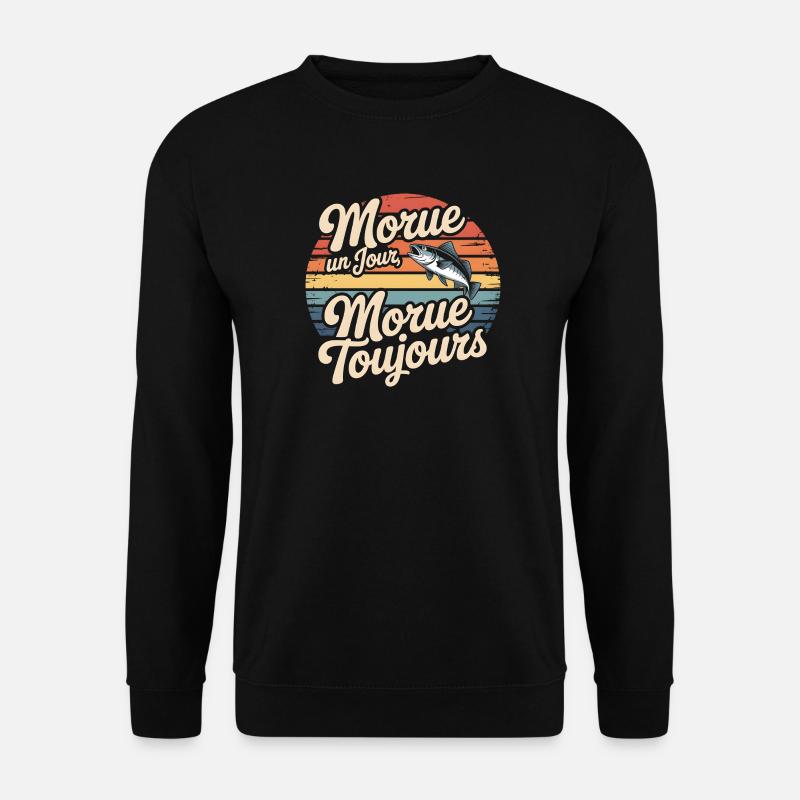 Einmal Kabeljau Kabeljau - Unisex Pullover - Schwarz
