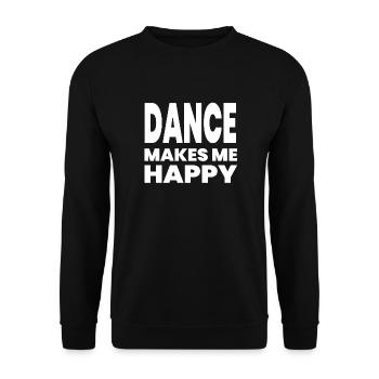Dance - Unisex Sweatshirt - black - Front - Alina (178cm) & Michal (187cm)