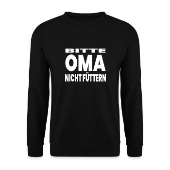 granny - Unisex Sweatshirt - black - Front - Alina (178cm) & Michal (187cm)