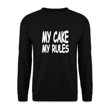 Gâteau - Sweat-shirt Unisexe - noir - Devant - Alina (178cm) & Michal (187cm)