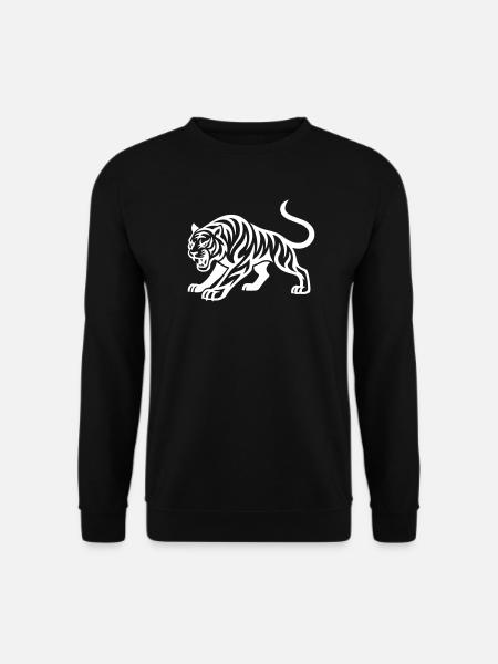 Tiger Animal Tier - Unisex Sweatshirt - black