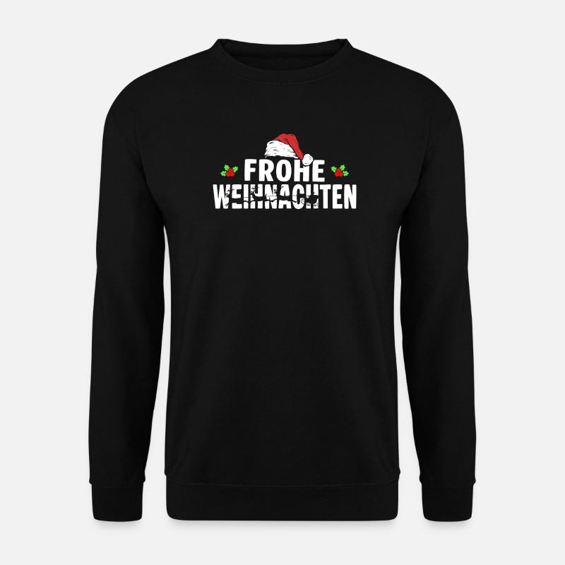 Frohe Weihnachten - Unisex Pullover - Schwarz