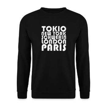 SCHWERIN METROPOLIS - Unisex Sweatshirt - black - Front - Alina (178cm) & Michal (187cm)