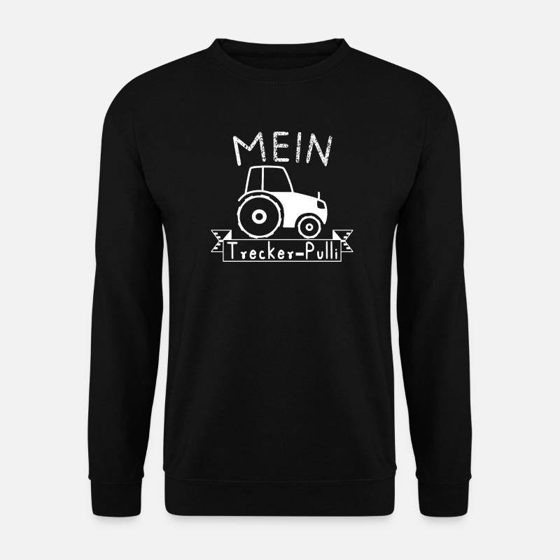 Pull tracteur de mon tracteur - Sweat-shirt Unisexe - noir