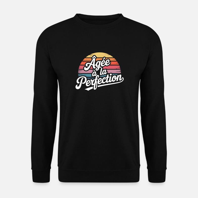 Bis zur Perfektion gereift - Unisex Pullover - Schwarz