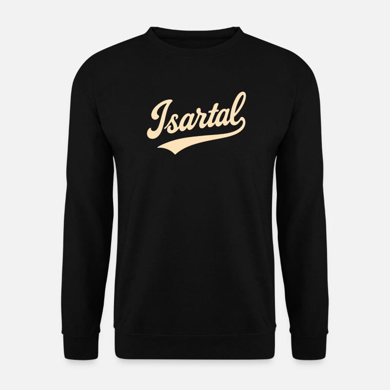 Isartal Schriftzug   - Unisex Pullover - Schwarz