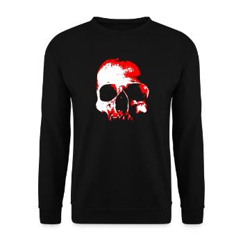 Red Skull Contrast - Unisex Sweatshirt - black - Front - Alina (178cm) & Michal (187cm)
