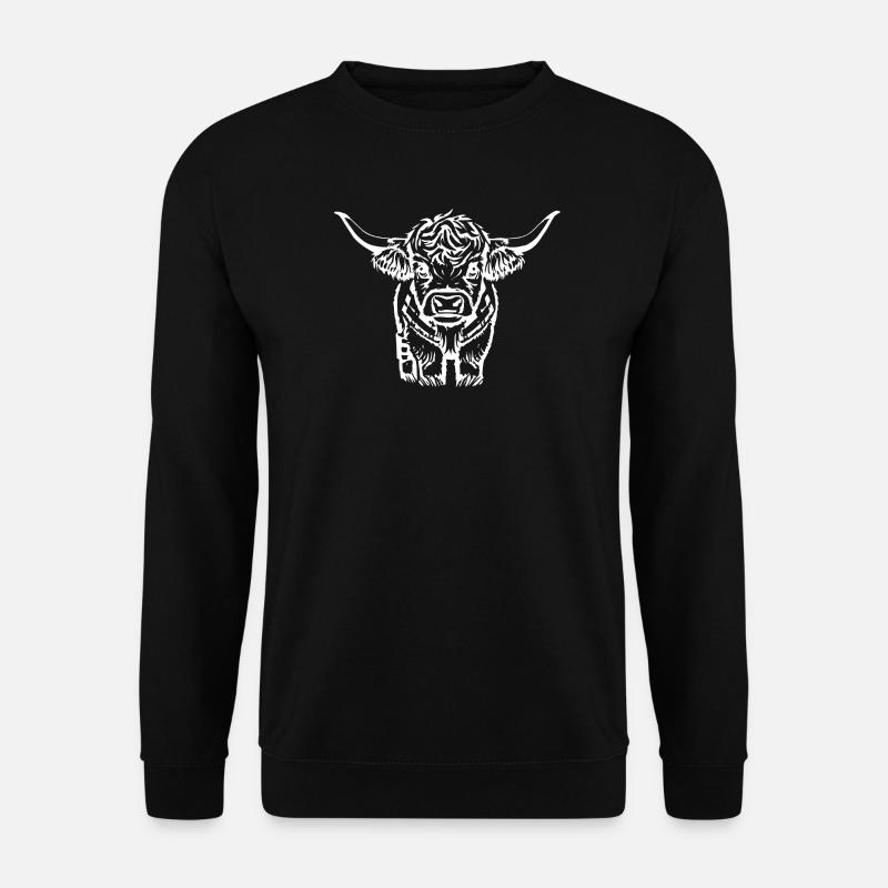 Scottish Highland Cattle Gift - Unisex Sweatshirt - black