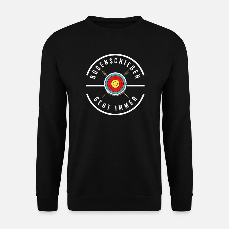 Ich gehe Bogenschießen - Unisex Pullover - Schwarz