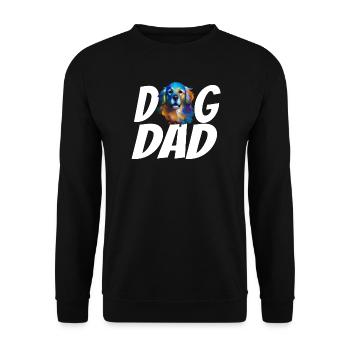 Golden Retriever Love Watercolor Art for Dog Dad - Unisex Sweatshirt - black - Front - Alina (178cm) & Michal (187cm)