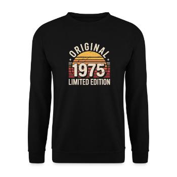 Original 1975 Limited Edition - Unisex Pullover - Schwarz - Vorne - Alina (178cm) & Michal (187cm)