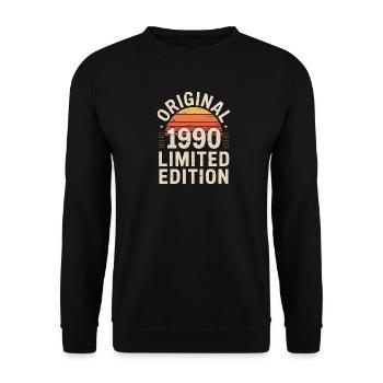 Original Edition 1990 Soleil Vintage - Unisex Sweatshirt - black - Front - Alina (178cm) & Michal (187cm)