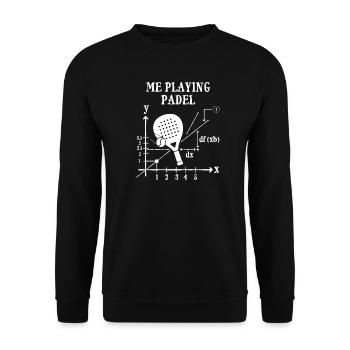 Fun Padel | Me Playing Padel - Unisex Sweatshirt - black - Front - Alina (178cm) & Michal (187cm)