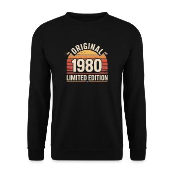 Original 1980 Edition Limitée - Sweat-shirt Unisexe - noir - Devant - Alina (178cm) & Michal (187cm)