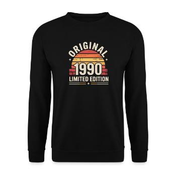 Retro Sunset 1990 Limited Edition - Sweat-shirt Unisexe - noir - Devant - Alina (178cm) & Michal (187cm)