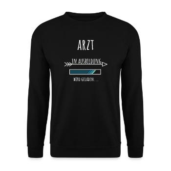 Étudiant en médecine Formation professionnelle Médecin - Sweat-shirt Unisexe - noir - Devant - Alina (178cm) & Michal (187cm)