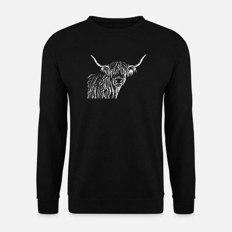 Cadeau de bovins Highland écossais - Sweat-shirt Unisexe - noir