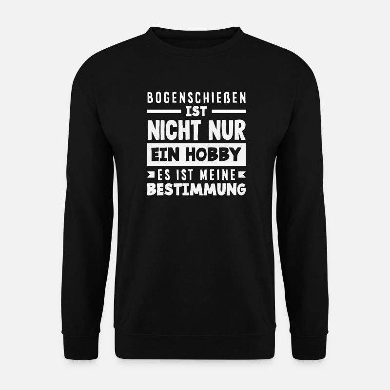 Ich gehe Bogenschießen - Unisex Pullover - Schwarz