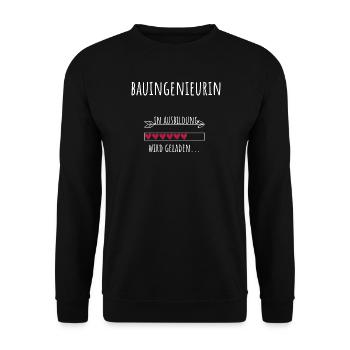 Civil Engineering Profession Education Civil Engineer - Unisex Sweatshirt - black - Front - Alina (178cm) & Michal (187cm)
