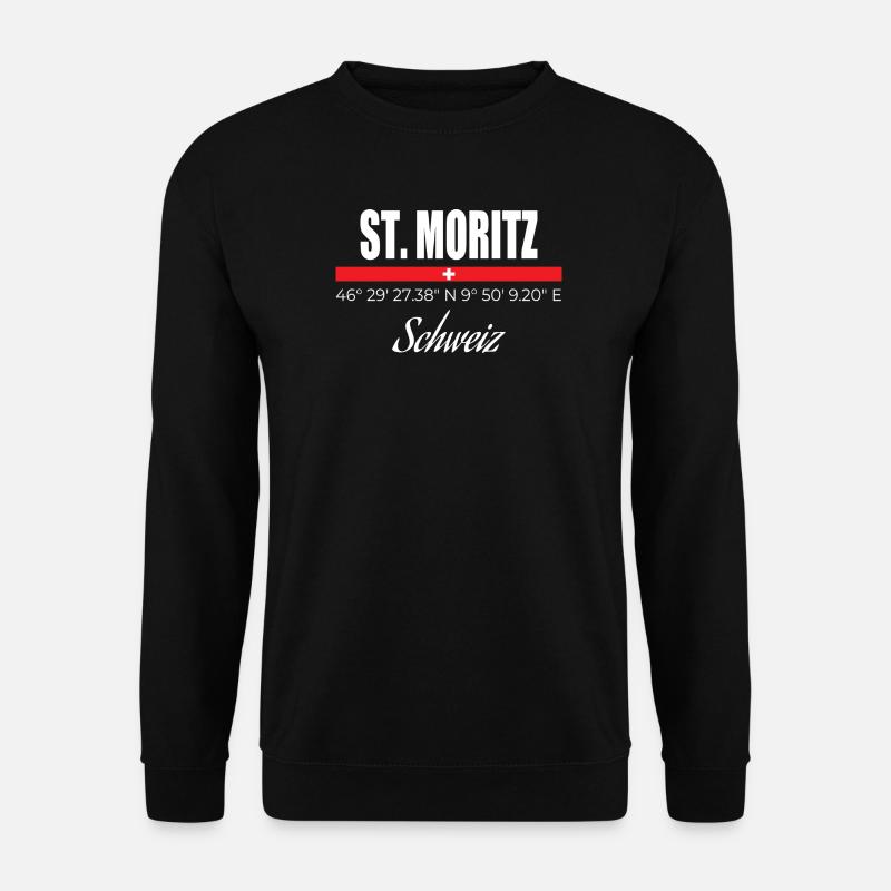 St. Moritz - Unisex Pullover - Schwarz