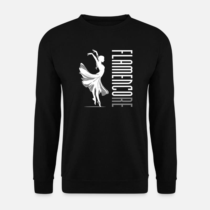 Flamencore Weiß - Unisex Pullover - Schwarz