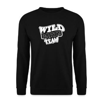 Motif graffiti de l’équipe Wild Party - Sweat-shirt Unisexe - noir - Devant - Alina (178cm) & Michal (187cm)