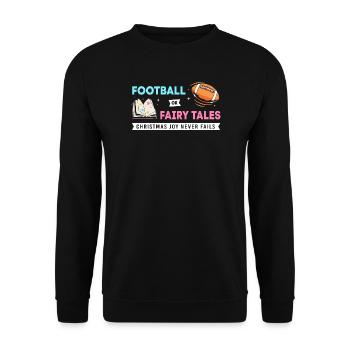 Werdende Mutter Weihnachten Gender Reveal - Unisex Pullover - Schwarz - Vorne - Alina (178cm) & Michal (187cm)
