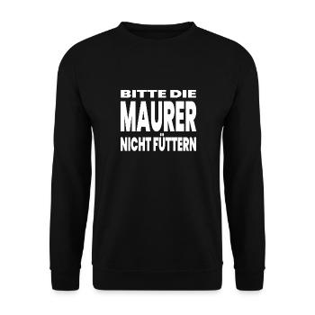 Bricklayer - Unisex Sweatshirt - black - Front - Alina (178cm) & Michal (187cm)