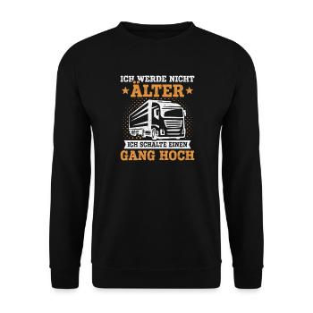 Chauffeur de camion Chauffeur de camion Chauffeur de camion Camionneur - Sweat-shirt Unisexe - noir - Devant - Alina (178cm) & Michal (187cm)