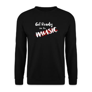 Get Ready - Unisex Sweatshirt - black - Front - Alina (178cm) & Michal (187cm)