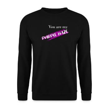 you are my - Unisex Sweatshirt - black - Front - Alina (178cm) & Michal (187cm)