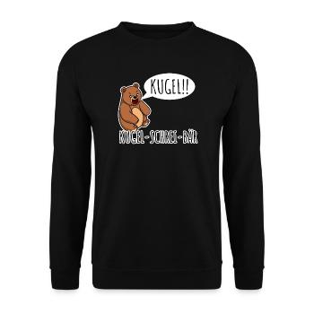 Bullet Scream Bear A bear that screams bullet! Random - Unisex Sweatshirt - black - Front - Alina (178cm) & Michal (187cm)
