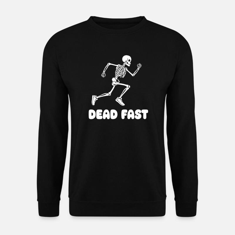 Skeleton Sprint Dead Fast - Unisex Sweatshirt - black