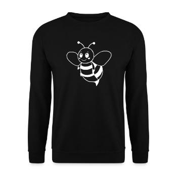 personalisiertes Bienen T-shirt als Imker Geschenk - Unisex Pullover - Schwarz - Vorne - Alina (178cm) & Michal (187cm)