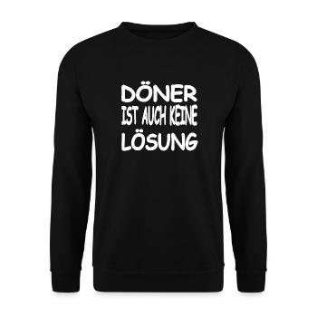 Kebab - Unisex Sweatshirt - black - Front - Alina (178cm) & Michal (187cm)