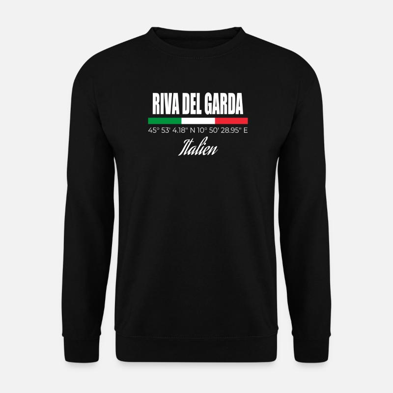 Riva del Garda - Unisex Pullover - Schwarz