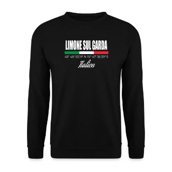 Limone sul Garda - Unisex Pullover - Schwarz - Vorne - Alina (178cm) & Michal (187cm)