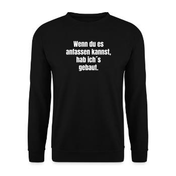 Chemise Touchable Structure - Sweat-shirt Unisexe - noir - Devant - Alina (178cm) & Michal (187cm)