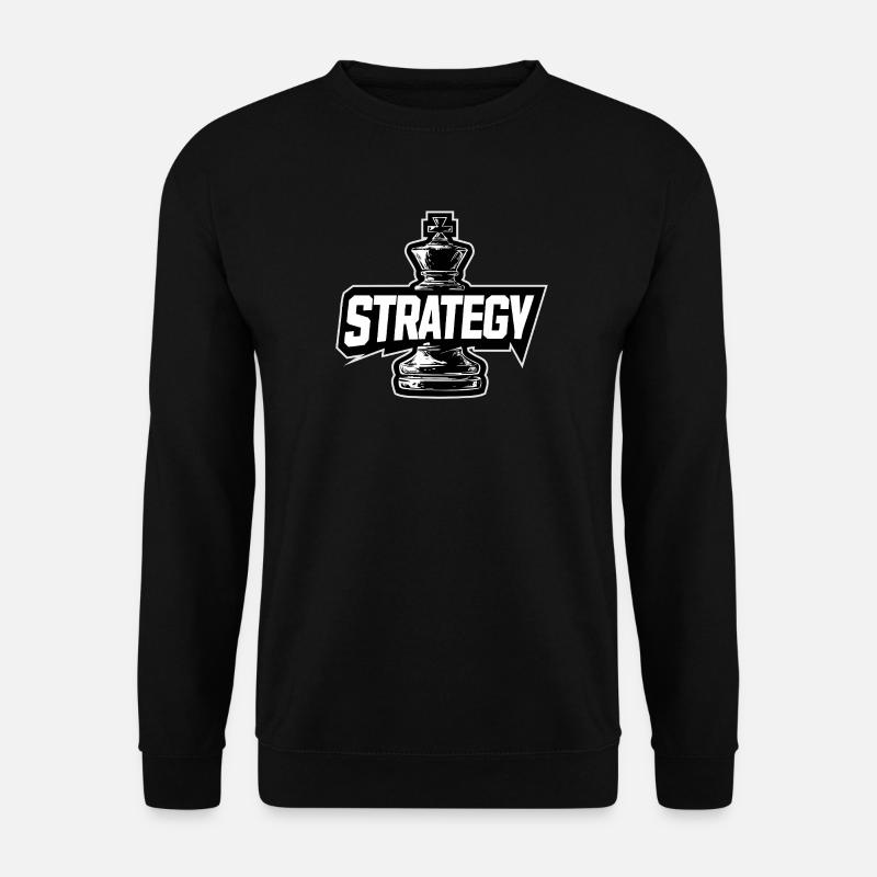 Schachfigur König – STRATEGY - Unisex Pullover - Schwarz