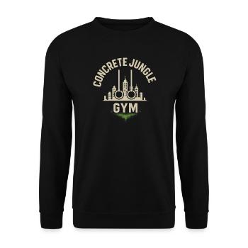 Gymnase de jungle en béton - Sweat-shirt Unisexe - noir - Devant - Alina (178cm) & Michal (187cm)